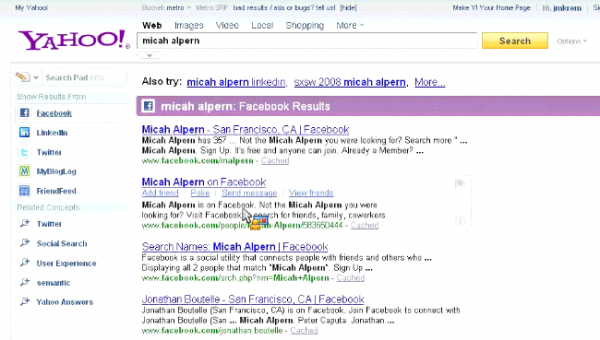 Yahoo improves its Search Result adding Snapshot Feature