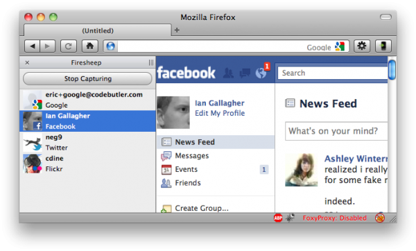 Firesheep, A New Threat for Facebook Users