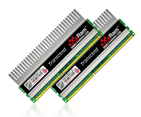 Transcend axeRam DDR3 Dual Channel Kit Transcend axeRam DDR3 Dual Channel Kit
