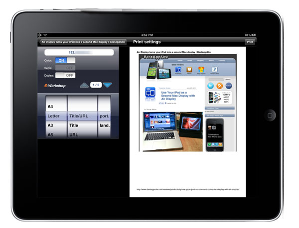 Use ePrint, if you have to print it