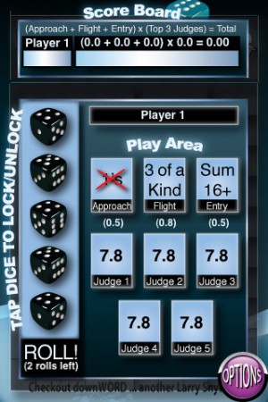 All About Dice Diving iPhone Game