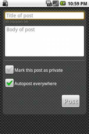 A User Review of Sendy, Posterous Client 1.6.1 for Android Phones.