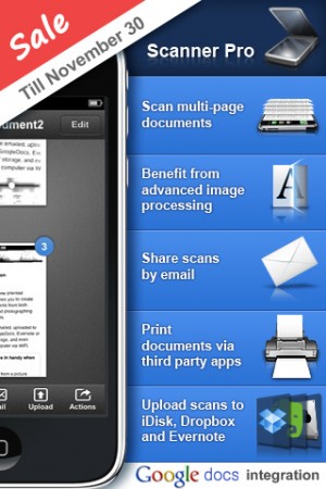 Your iPhone becomes a Document Scanner with Scanner Pro