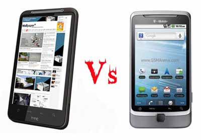 HTC Desire HD vs. T-Mobile G2