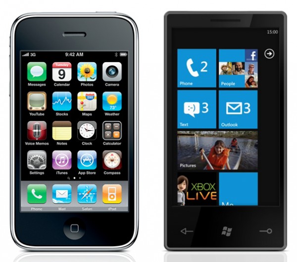 Comparing the Windows Phone 7 and the iPhone