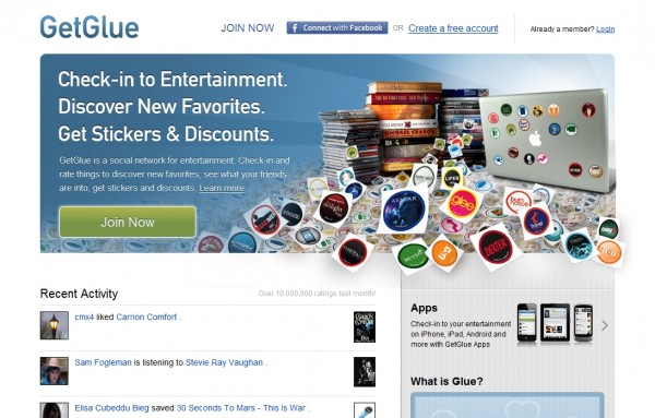 GetGlue: Social Networking and Media Addicts