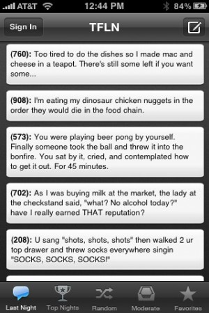 Texts From Last Night App for iPhone