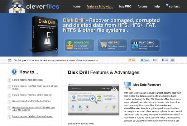 Disk Drill - free Mac data recovery software