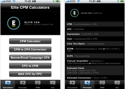 SEM Calculator for iPhone 