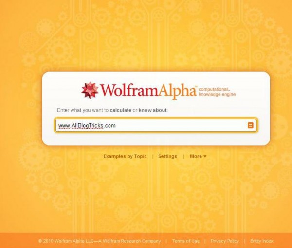 Wolfram alpha against Google